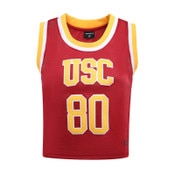 USC Trojans Women's Hype and Vice Cardinal Cropped Basketball Jersey